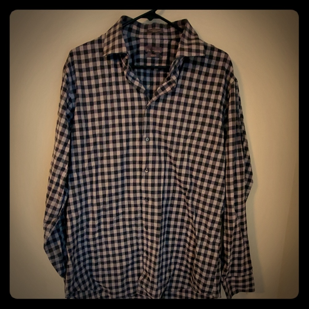Black and grey button up